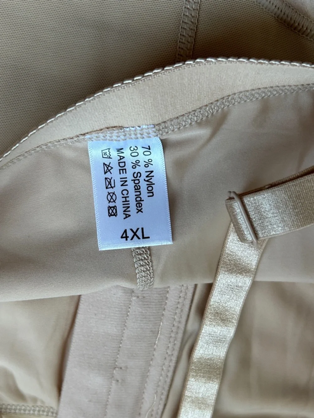 NWT Shapellx AirSlim Full Body Shaper - Butt Lifter Faja - 4XL Cream - Picture 4 of 4